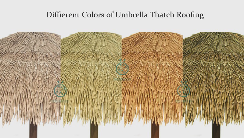 Diffierent Colors of Umbrella Thatch Roofing Diffierent Colors of Umbrella Thatch Roofing