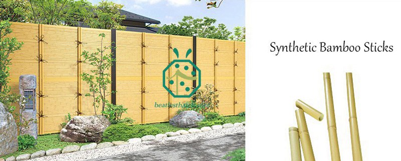 Artificial bamboo sticks for garden fence decoration Artificial bamboo sticks for garden fence decoration