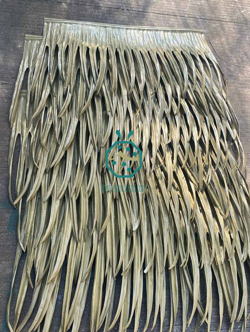 Light green palm thatch roof Light green palm thatch roof