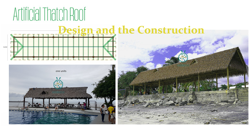 Faux plam thatch roof for waterfront outdoor park facilities Faux plam thatch roof for waterfront outdoor park facilities
