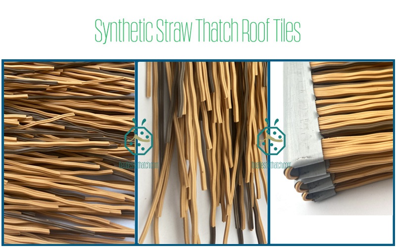 Synthetic straw thatch roof for water villa beach hotel construction Synthetic straw thatch roof for water villa beach hotel construction
