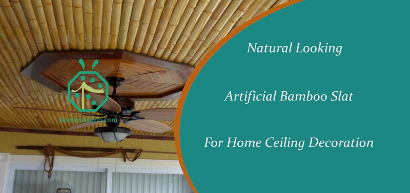 Faux bamboo panels has rustic uniform looking Faux bamboo panels has rustic uniform looking