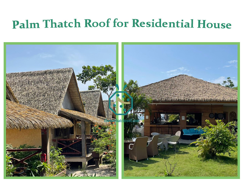 Anti-Uv Synthetic Palm Thatch Roof for Residential House Cottage Roof Replacement Anti-Uv Synthetic Palm Thatch Roof for Residential House Cottage Roof Replacement
