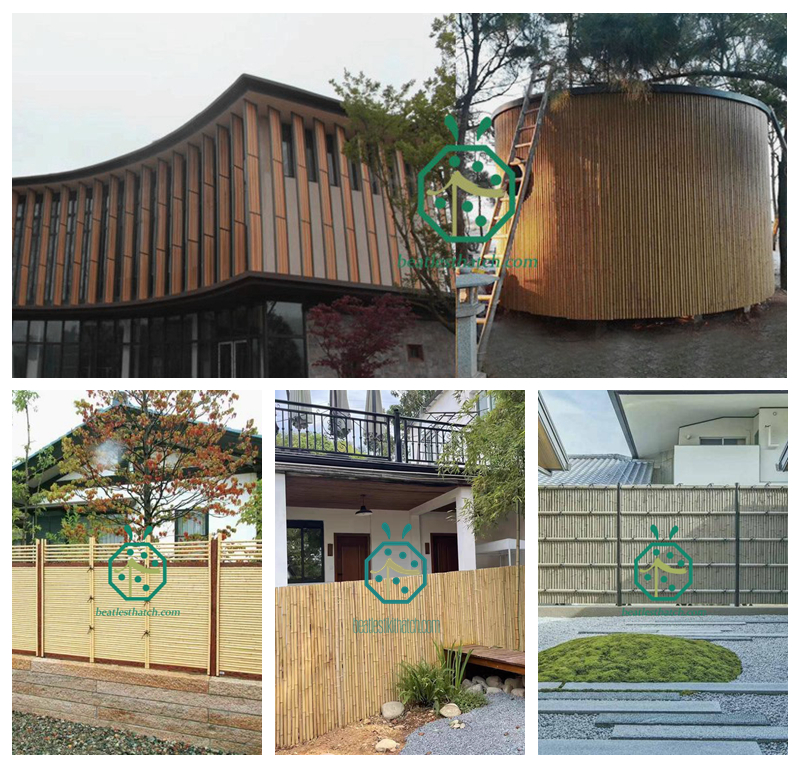 Simulated bamboo poles for outdoor facilities projects Simulated bamboo poles for outdoor facilities projects
