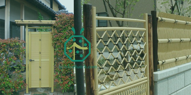 Artificial bamboo poles suitable for walls, ceilings, or restaurants Artificial bamboo poles suitable for walls, ceilings, or restaurants