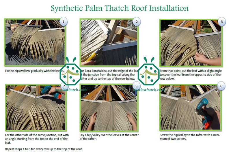 Artificial Waterproof Viva Palm Thatch Roof Artificial Waterproof Viva Palm Thatch Roof