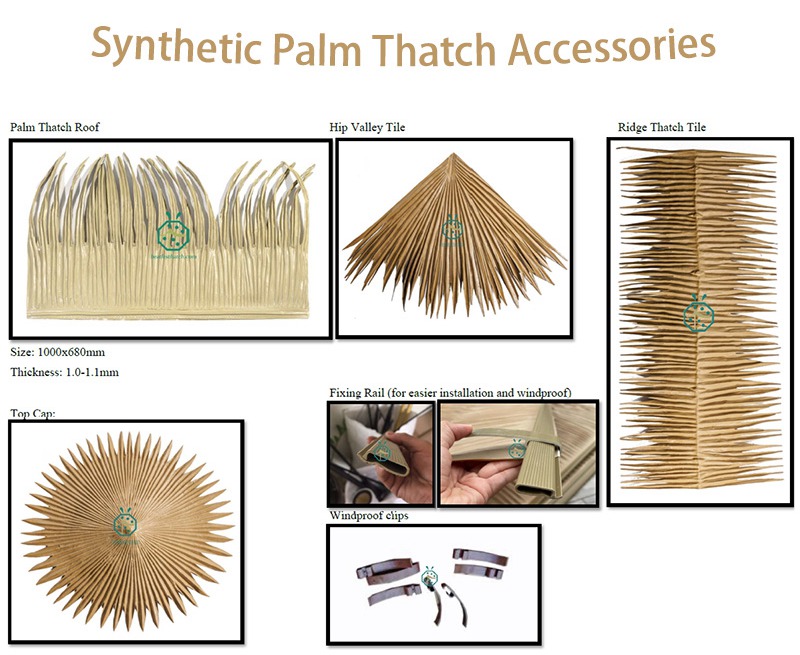 Synthetic Waterproof Palm Thatch Mulch Synthetic Waterproof Palm Thatch Mulch