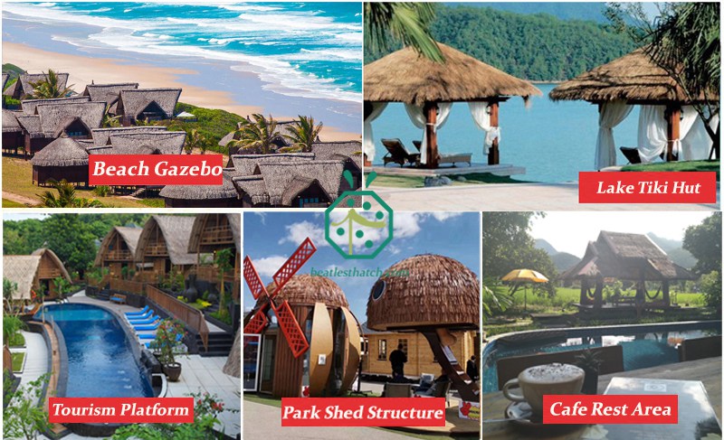 Aluminum Fire-Resistant Thatched Roof Aluminum Fire-Resistant Thatched Roof