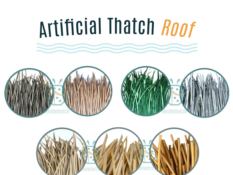 Various Artificial Thatch Roof Types for Island Building Design