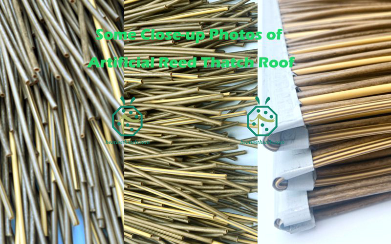 Artificial reed thatch custom