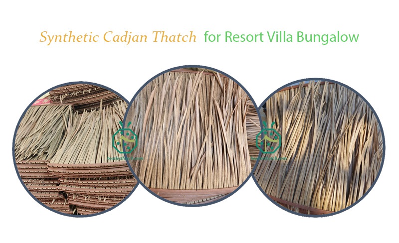 Artificial cadjan thatch roof tiles for Maldives waterfront luxury resort hotel villa bungalow guest room construction Artificial cadjan thatch roof tiles for Maldives waterfront luxury resort hotel villa bungalow guest room construction