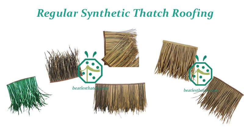 Various Synthetic Thatch Roofing Solutions for Resort Construction Various Synthetic Thatch Roofing Solutions for Resort Construction