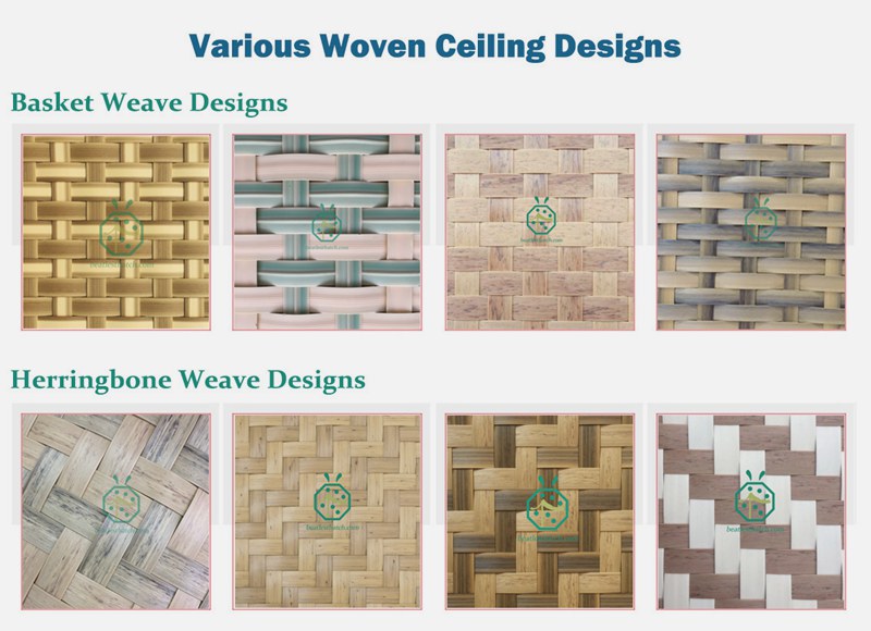 Artificial lauhala woven panels for barn wall and ceiling cover Artificial lauhala woven panels for barn wall and ceiling cover