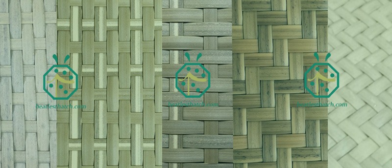 Artificial lauhala woven panels for barn wall and ceiling cover Artificial lauhala woven panels for barn wall and ceiling cover