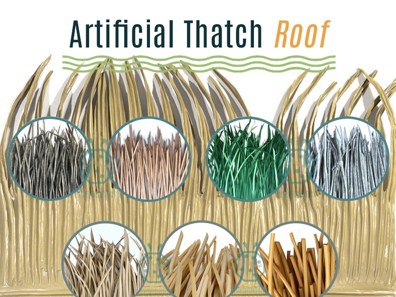 Exotic Fiber Thatch Roofing For Bungalow Roof Replacement Construction Exotic Fiber Thatch Roofing For Bungalow Roof Replacement Construction