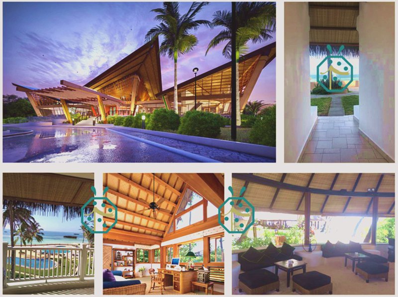 Overwater Bungalow Lauhala Ceiling Decoration For Resort Hotel Overwater Bungalow Lauhala Ceiling Decoration For Resort Hotel