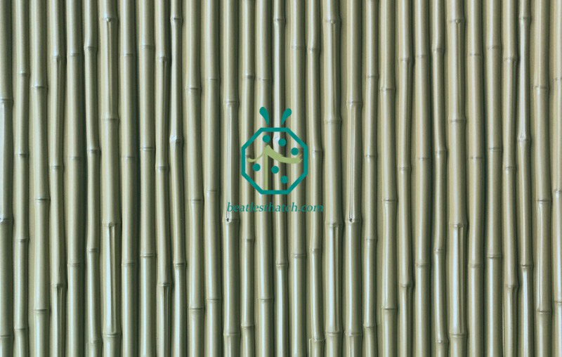 Concave and convex structure of artificial bamboo fence panels Concave and convex structure of artificial bamboo fence panels