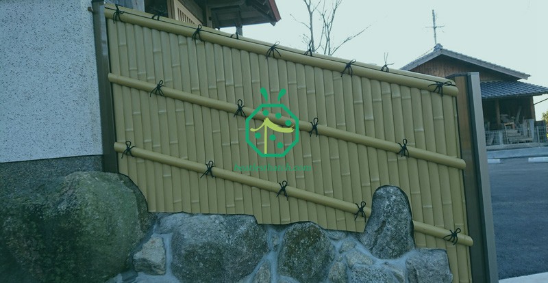 Plastic bamboo panels for wall and fence decoration Plastic bamboo panels for wall and fence decoration