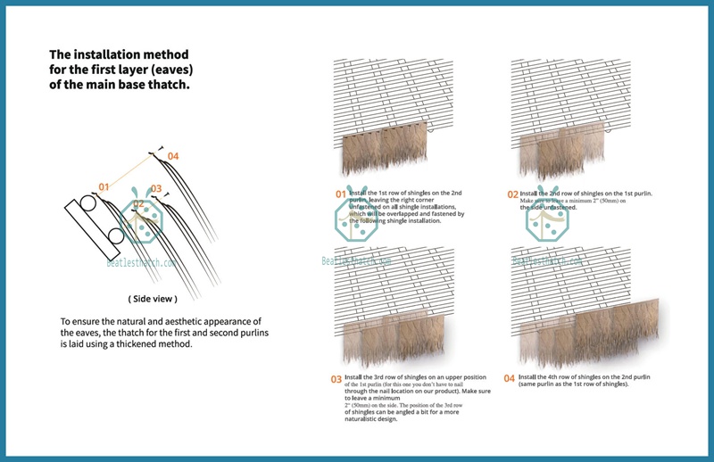 Installation Steps for Artificial Palm Roofing Products