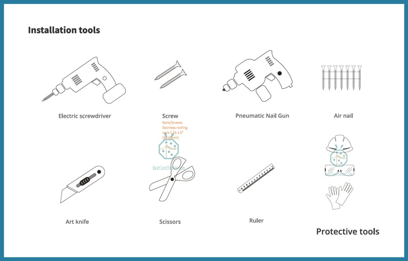 Installation Tools for Plastic Palm Thatch Roofing