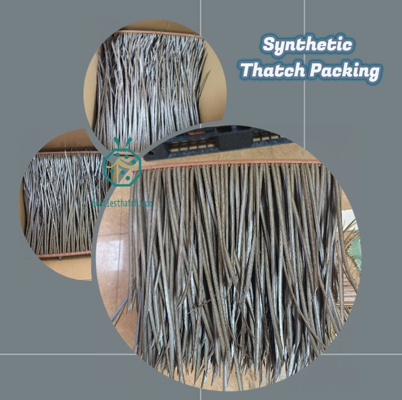 Packaging of plastic kajan thatched roof