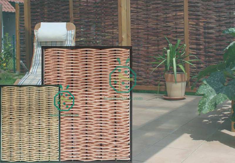 Durable Fake Wicker Park Fence Panels For Creating Natural Feeling Durable Fake Wicker Park Fence Panels For Creating Natural Feeling