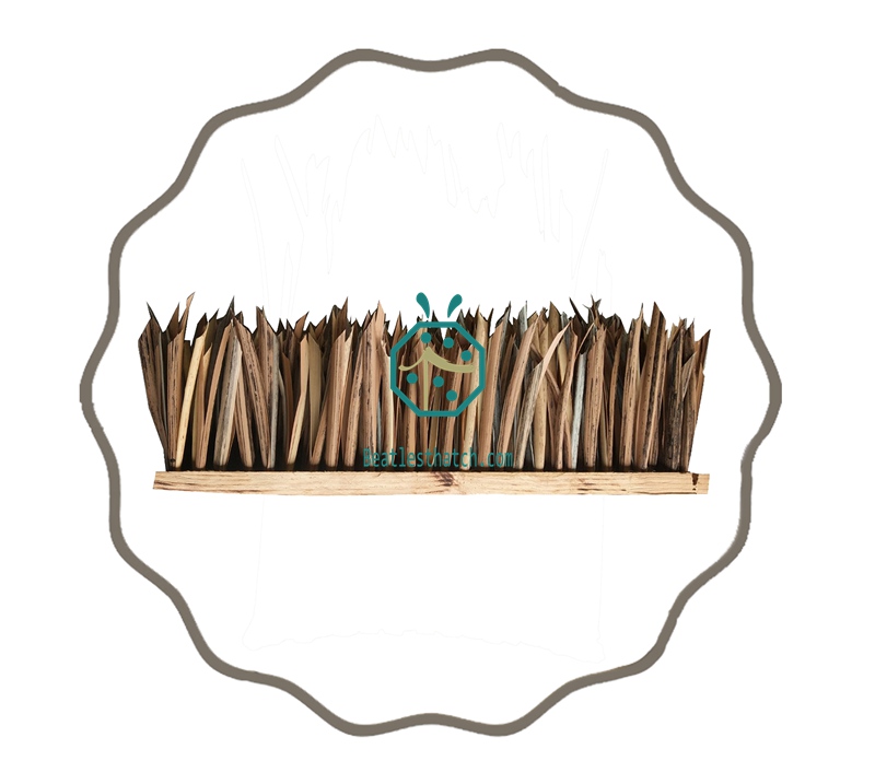 Synthetic thatch roof eave tile for cottage or gazebo construction Synthetic thatch roof eave tile for cottage or gazebo construction