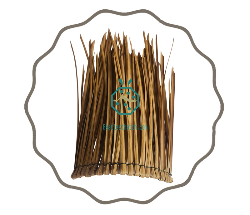 Artificial thatch roof hip valley tile for tiki hut, palapa construction Artificial thatch roof hip valley tile for tiki hut, palapa construction