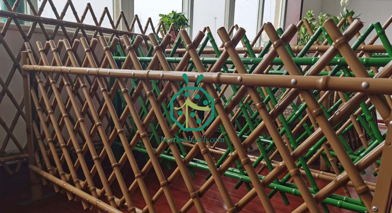 Garden or park landscape decoration steel bamboo fence screening poles Garden or park landscape decoration steel bamboo fence screening poles