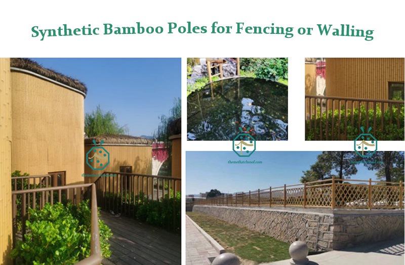 Plastic Bamboo Poles For Interior Or Outdoor Fence Screen Plastic Bamboo Poles For Interior Or Outdoor Fence Screen