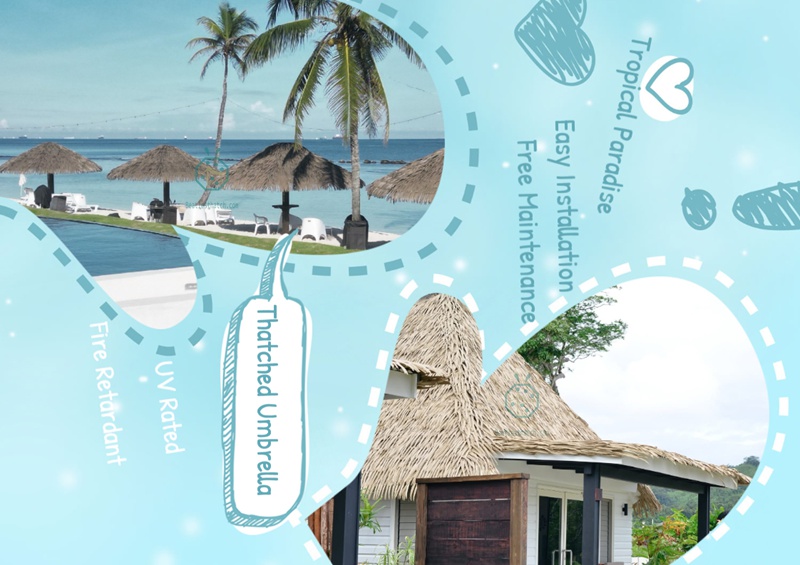 Synthetic Nipa Palm Thatch Roofing For Cottage Building Synthetic Nipa Palm Thatch Roofing For Cottage Building