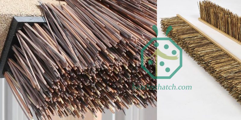Synthetic thatch roof eave tile for cottage or gazebo construction Synthetic thatch roof eave tile for cottage or gazebo construction