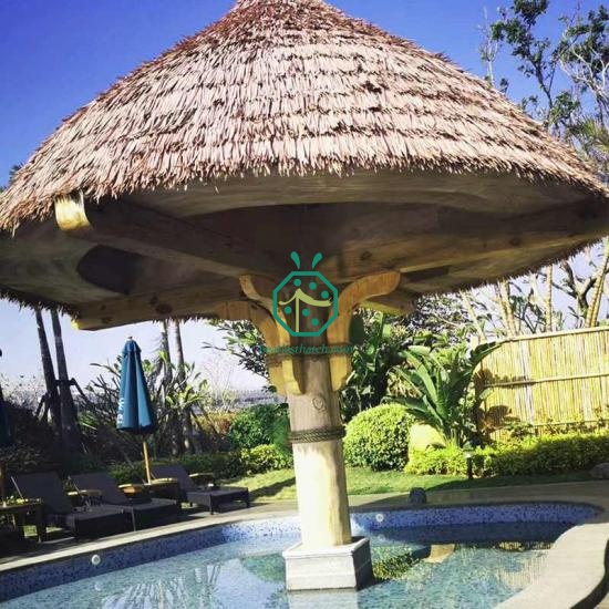 Flame Retardant Synthetic Water African Reed Thatch Roof Israel