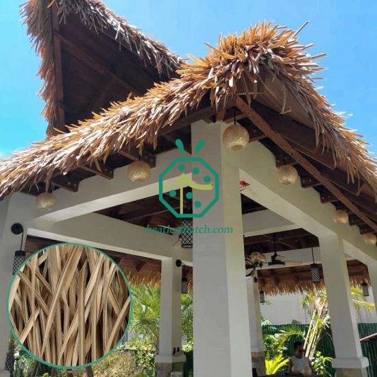 Simulated thatched roof Decorative Plastic Straw Durable Artificial Straw  Outdoor Fake Straw Decoration Simulation thatch Tile Pavilion Cottages Park
