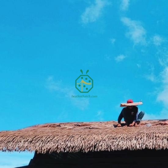 Synthetic Nipa Hut Thatch Roof Shingles for Beach Resort Hotel
