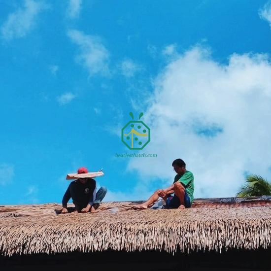 Synthetic Nipa Hut Thatch Roof Shingles for Beach Resort Hotel
