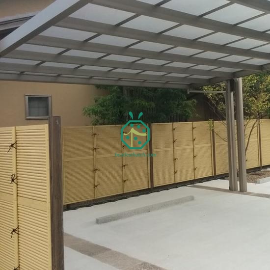 Parking Lot Plastic Bamboo Sticks Fencing Panels