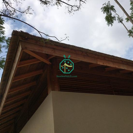 Africa Lapa Thatch Roof Renovation by Synthetic Thatch Roof Tiles