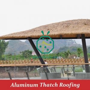 Wholesale Aluminum Thatch Roof for Sport Facilities Tiki Hut Building