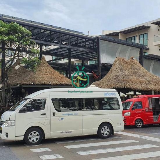 Summer Gathering House Synthetic Tahiti Thatch Roofing