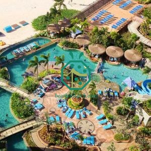 Philippines Resort hotel Faux Nylon Thatch Roofing Materials