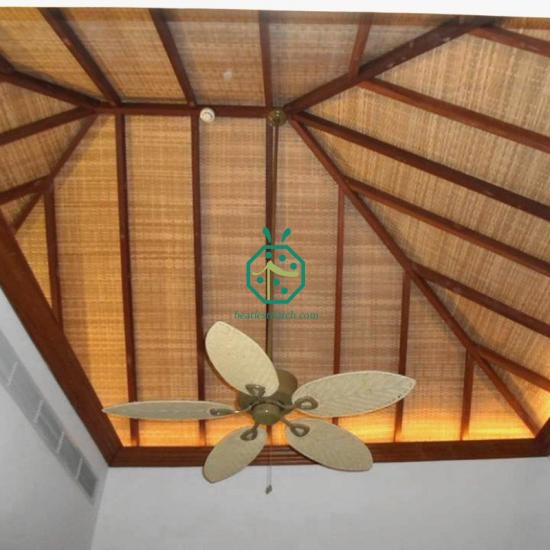Long Lifespan Artificial Bamboo Woven Ceiling Panels for Home and Office Decoration in UK
