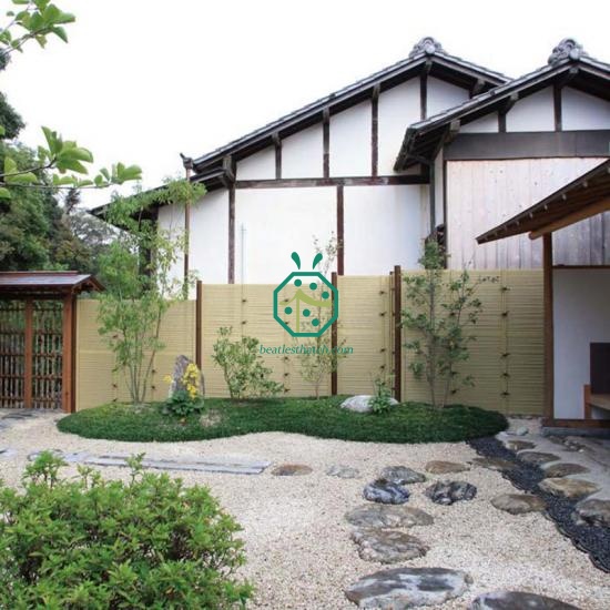 Simulated Bamboo Stick Fence for The Construction of Rural Roads