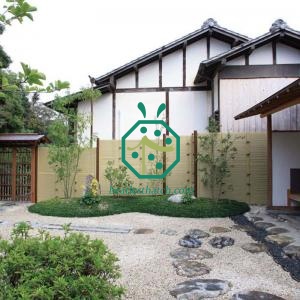 Simulated Bamboo Stick Fence for The Construction of Rural Roads
