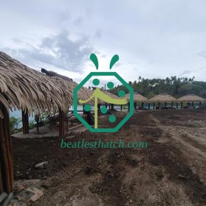 Fire Retardant HDPE Synthetic Tiki Hut Roofing