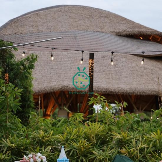 Philippines Resort hotel Faux Nylon Thatch Roofing Materials