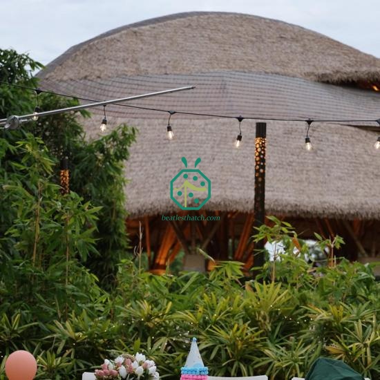 Philippines Resort Hotel Artificial Cogon Grass Thatch Roofing