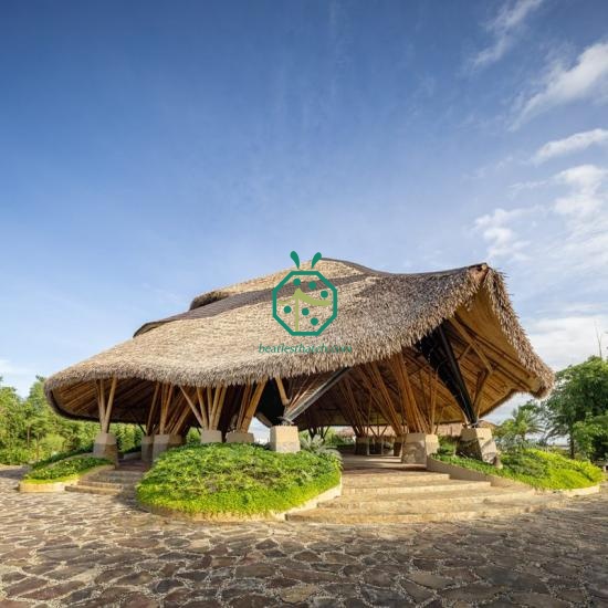 Relaxed Feel Synthetic Thatch Roof For Sale To Ocean Countries