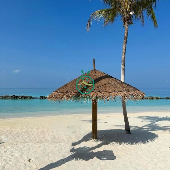 Resort Hotel Tiki Hut Synthetic Thatch Roofing New Caledonia