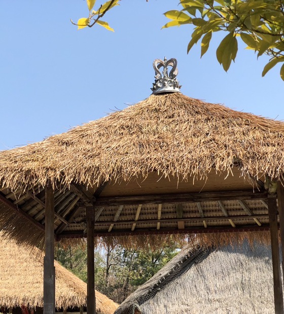 Japan Synthetic Straw Thatch Roof Project Construction